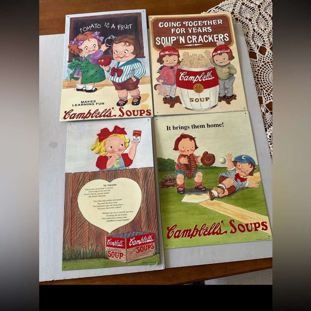Campbells’ Soup 1993 Tin Signs (Four Signs)